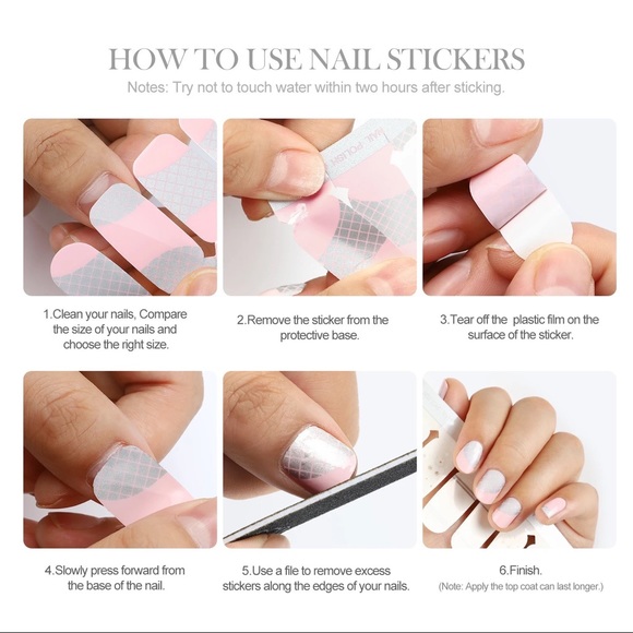 6 sheets for $20 Nail Wrap - SS007 - Picture 2 of 2